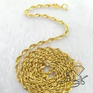 زنجیر طلا طنابی ۶۰ سانت