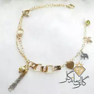 دستبند طلا دخترانه آویز 