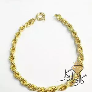 دستبند طنابی طلا نمادار