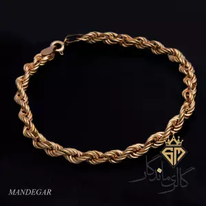 دستبند طلا طنابی