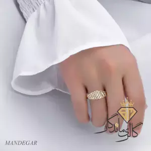 انگشتر طلا زرد تراش