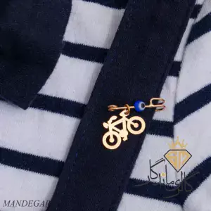 سنجاق طلا دوچرخه
