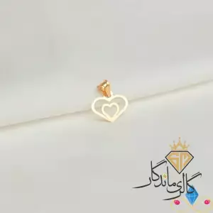 پلاک طلا قلب تو قلب