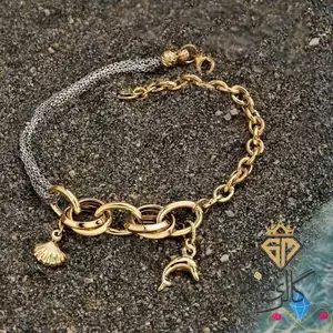 دستبند طلا تیفانی زنجیری 