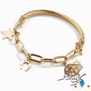 دستبند طلا آویز دار ستاره