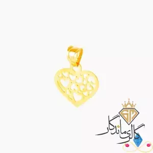 پلاک طلا قلب قلبی