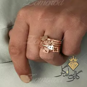 انگشتر طلا پورتوفینو آویزی 