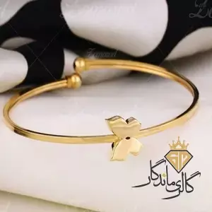 دستبند طلا بنگل پروانه 