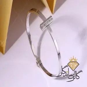 دستبند طلا تیفانی نمادار سفید