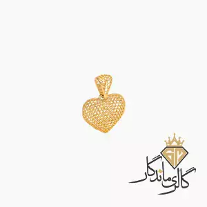پلاک طلا قلب نمادار